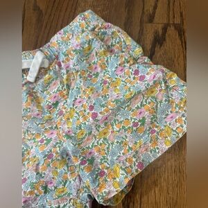 x Liberty London Kids' Poppy Daisy Cotton Shorts Side Pockets 4t